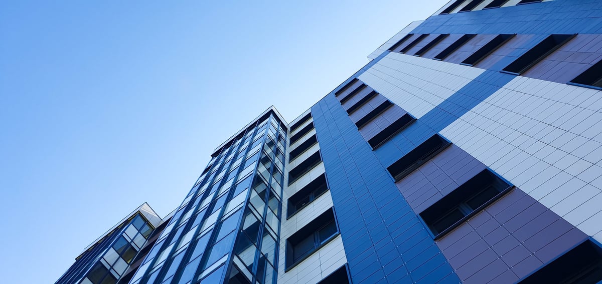 A residential apartment building available for affordable rent